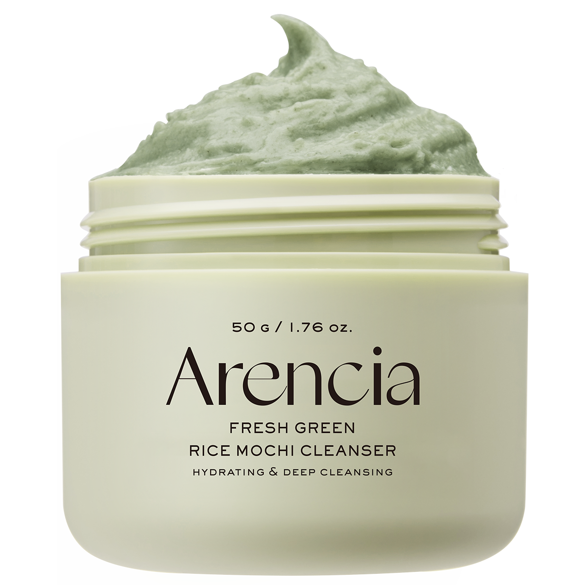 Arencia Fresh Green Rice Mochi Cleanser, Gentle Daily Cleanser for Acne-Prone Skin