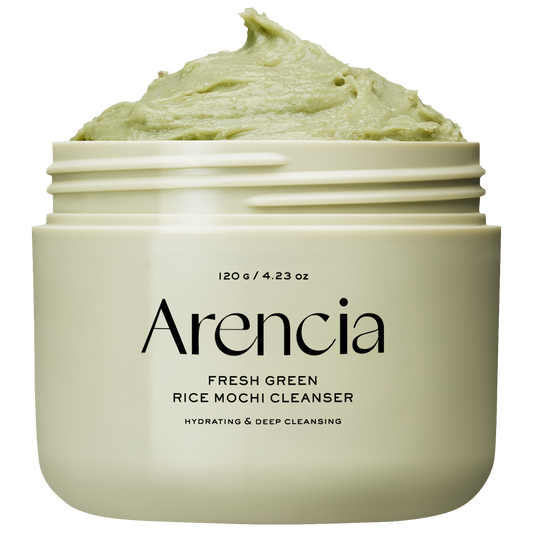 Arencia Fresh Green Rice Mochi Cleanser, Gentle Daily Cleanser for Acne-Prone Skin