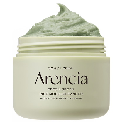 Arencia Fresh Green Rice Mochi Cleanser, Gentle Daily Cleanser for Acne-Prone Skin