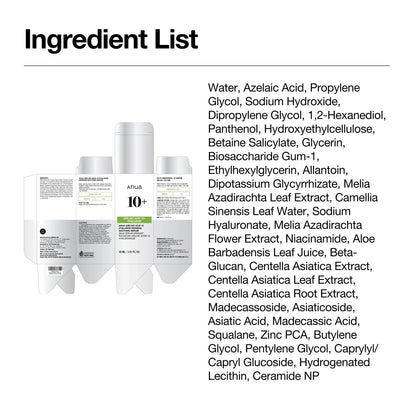ANUA Azelaic Acid 10% Hyaluron Redness Soothing Serum – Redness Relief, Hydration & Blemish - Calming Serum | Korean Skincare - Amora Skin