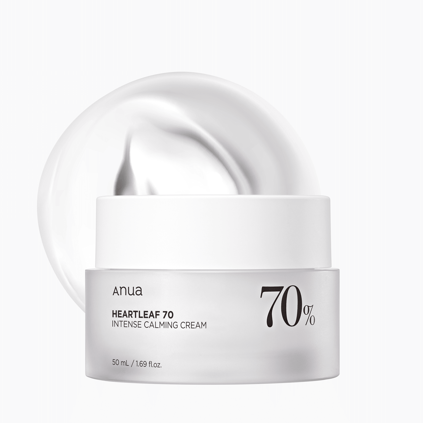 ANUA Heartleaf 70% Intense Calming Cream 50ml – Deep Soothing, Barrier Support & Hydrating Moisturizer | Korean Skincare - Amora Skin