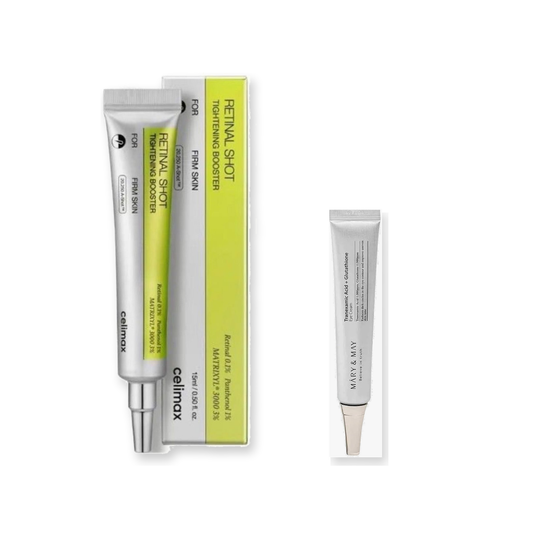 كومبو العناية الليلية | Celimax Retinal Shot + Mary&May Eye Cream Mini 12g