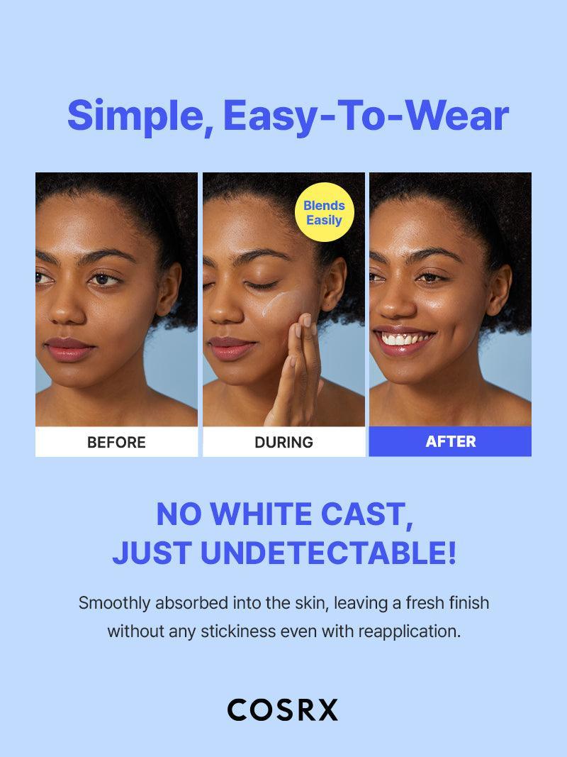 COSRX Ultra - Light Invisible Sunscreen SPF50 PA++++ – No White Cast, Lightweight Daily UV Protection - Amora Skin