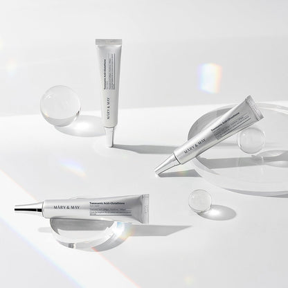 Mary&May Tranexamic Acid + Glutathione Eye Cream 30ML – Brightening, Dark Circle & Anti - Aging Eye Care | Korean Skincare - Amora Skin