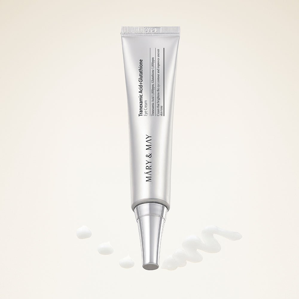 Mary&May Tranexamic Acid + Glutathione Eye Cream 30ML – Brightening, Dark Circle & Anti - Aging Eye Care | Korean Skincare - Amora Skin