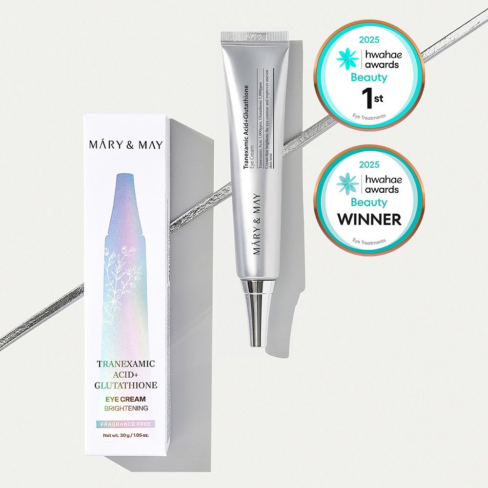 Mary&May Tranexamic Acid + Glutathione Eye Cream 30ML – Brightening, Dark Circle & Anti - Aging Eye Care | Korean Skincare - Amora Skin