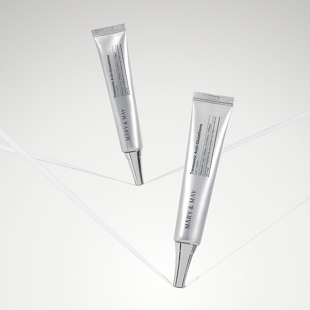 Mary&May Tranexamic Acid + Glutathione Eye Cream 30ML – Brightening, Dark Circle & Anti - Aging Eye Care | Korean Skincare - Amora Skin