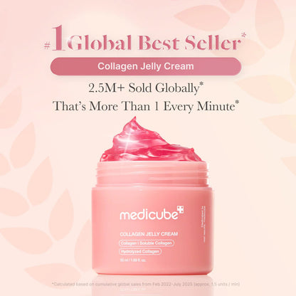 Medicube Collagen Niacinamide Jelly Cream – Brightening, Firming & Glass Skin Moisturizer - Amora Skin