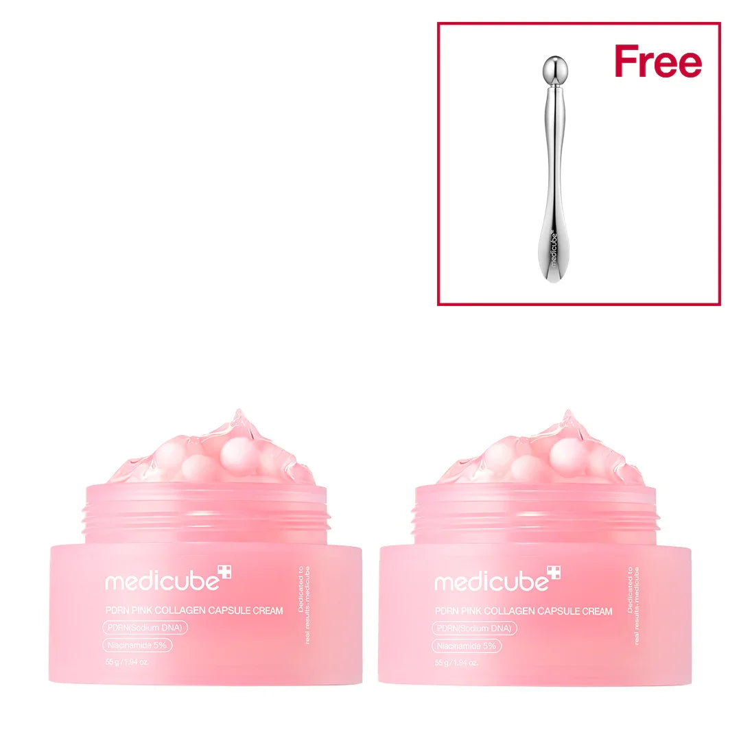 Medicube PDRN Pink Collagen Capsule Cream – Hydrating, Brightening & Elasticity - Boosting Gel Cream | Korean Skincare - Amora Skin