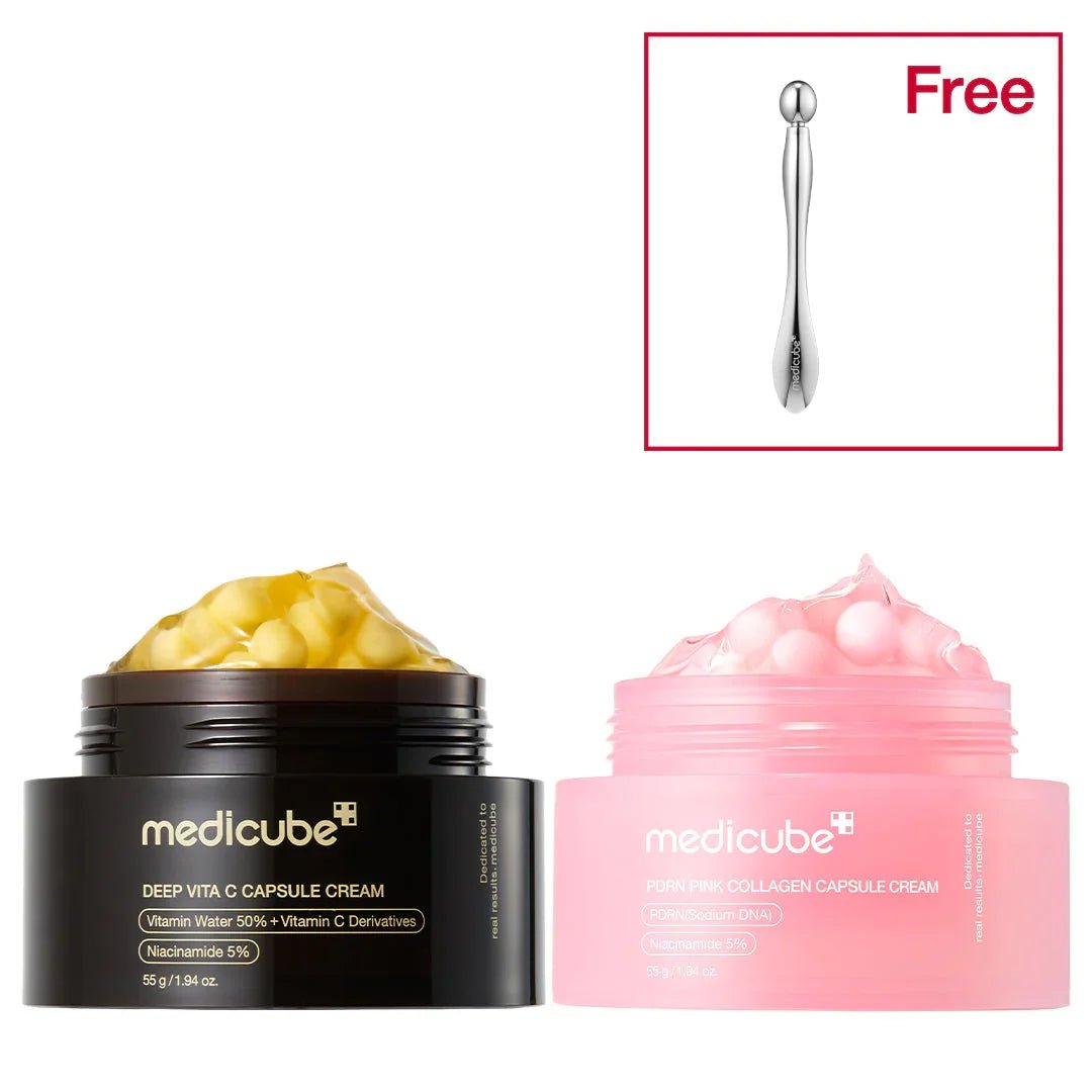 Medicube PDRN Pink Collagen Capsule Cream – Hydrating, Brightening & Elasticity - Boosting Gel Cream | Korean Skincare - Amora Skin
