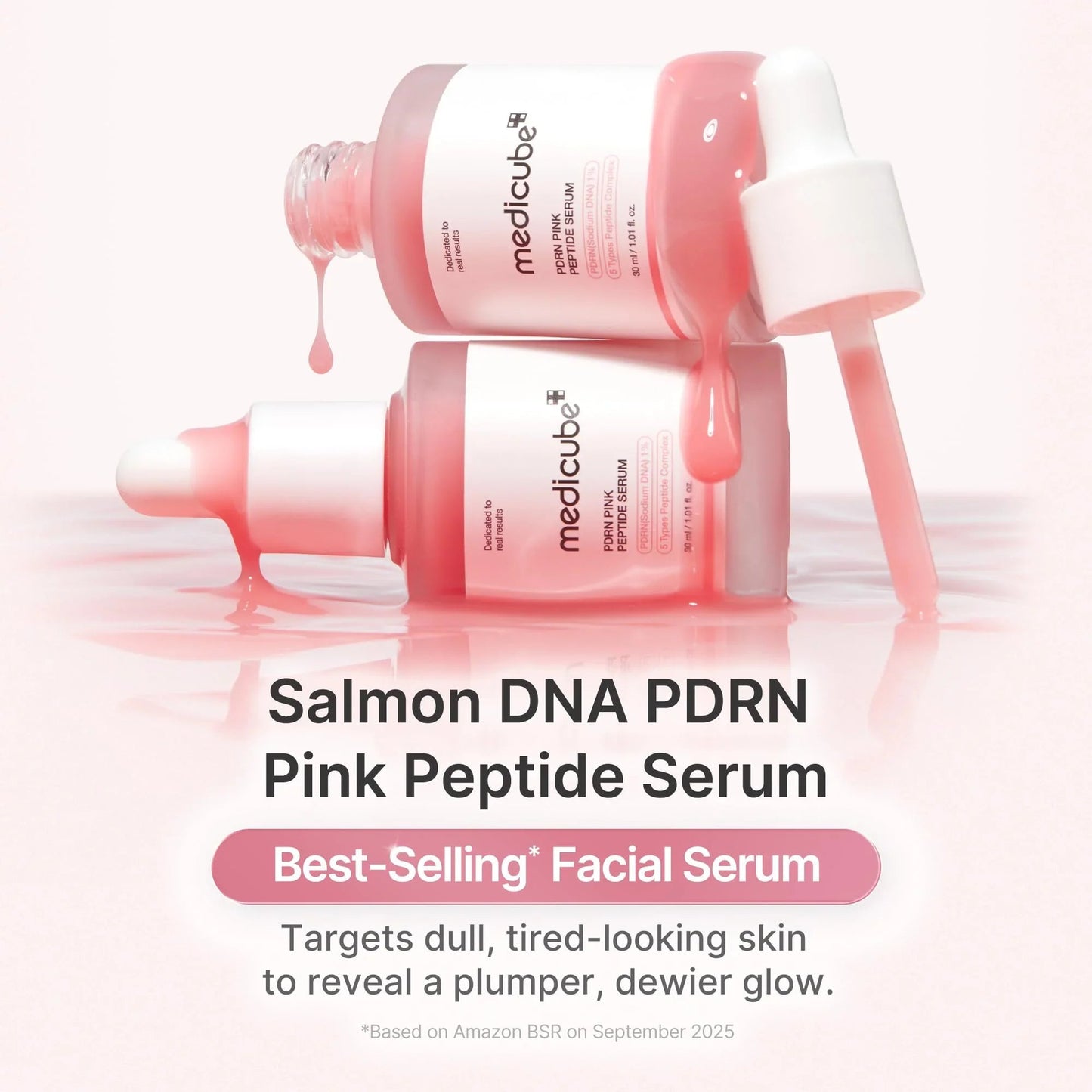Medicube PDRN Pink Peptide Serum – Brightening, Hydrating & Elasticity‑Boosting Glow Serum | Korean Skincare - Amora Skin