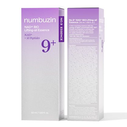 Numbuzin No.9 NAD+ BIO Lifting - sil Essence – Anti - Aging Firming & Wrinkle - Reducing Essence | Korean Skincare - Amora Skin
