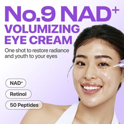 Numbuzin No.9 NAD+ Retinol Volumetox Eye Cream – Firming, Brightening & Anti - Aging Eye Treatment - Amora Skin